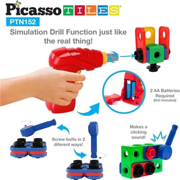 152 Pieces Building Block Set Kid Toy STEM Construction Sensory Toys Gifts - Picture 4 of 6